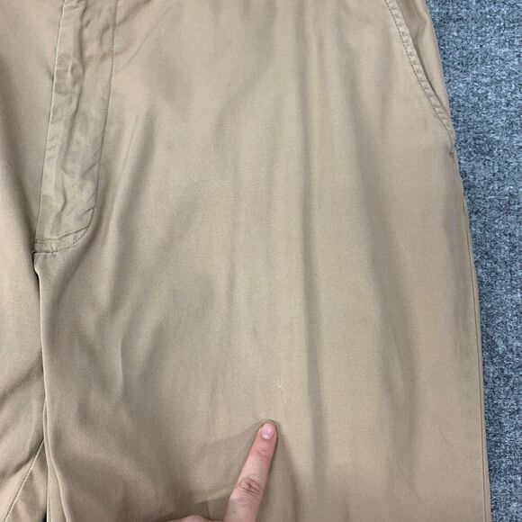 Polo Ralph Lauren Pant Mens 38 Warm Stone Chino High Rise Flat Front Cotton - Picture 7 of 16